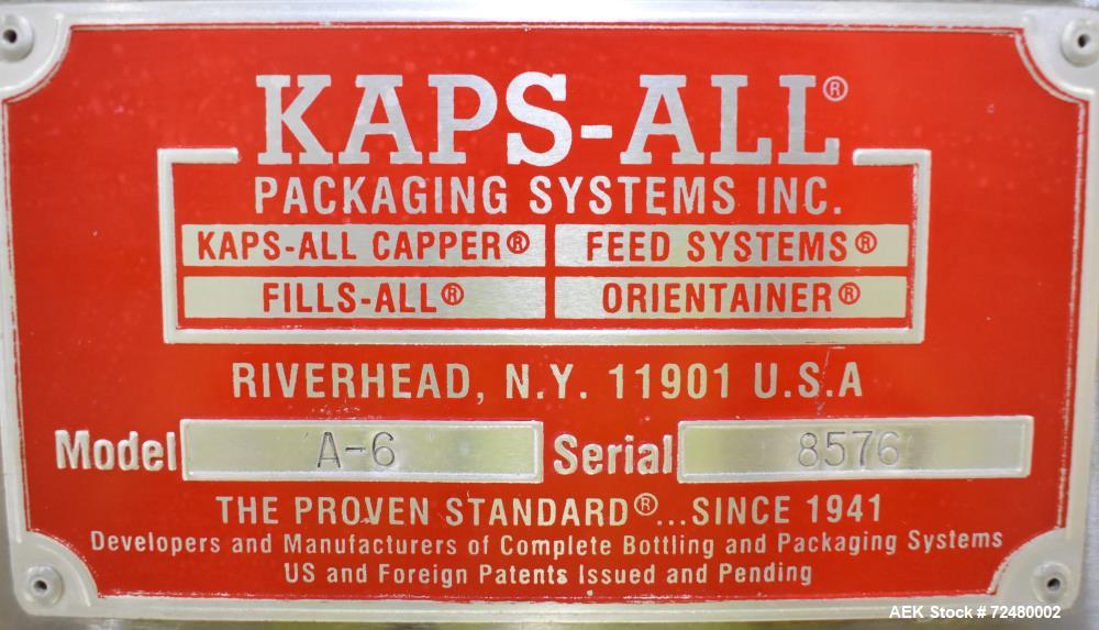 Kaps-All A6 Automatic Inline 6-Spindle Capper